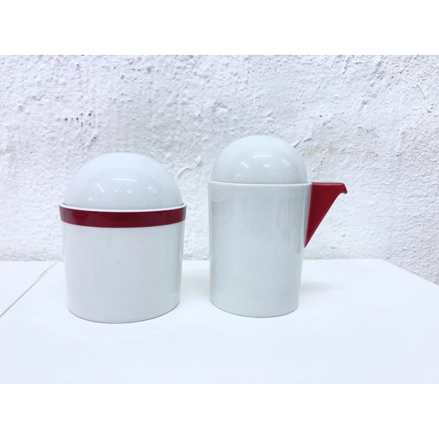 Vintage Tea Service by Mario Bellini for Rosenthal, 1980s, Set of 15 For Sale - Image 16 of 18