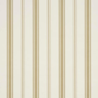 Sample - Schumacher Coco Stripe Wallcovering In Neutral For Sale