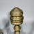 A five-piece Federal style fireplace set consisting of (i) a pair of brass andirons with tall, turned finial columns...