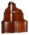 19th Century Hanging Walnut Corner Cabinet, Italy For Sale