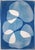 Contemporary 2026, Organic Floating Shapes in Blue Tones, Handmade Monotype Diptych, Our Subtle Differences, Cyanotype on Paper For Sale - Image 3 of 10