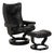 Set of Wing Leather Chair with Ottoman from Stressless For Sale