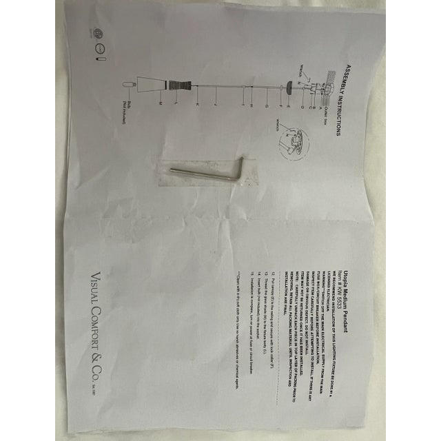 Visual Comfort Kelly Wearstler Utopia Medium Pendant Aged Iron For Sale - Image 13 of 15