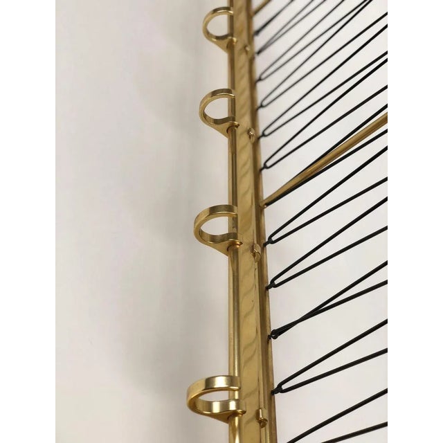 Large Mid-Century Coat Rack in Gold Color, Austria, 1950s For Sale - Image 16 of 18