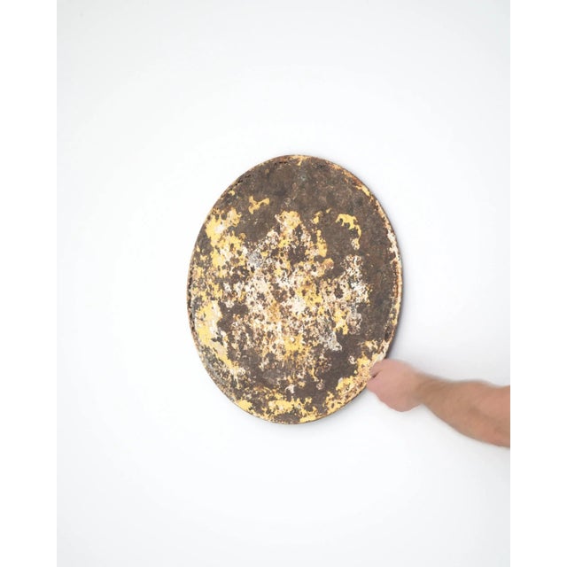 1900 - 1909 Vintage French Patinated Metal Wall Decoration For Sale - Image 5 of 9