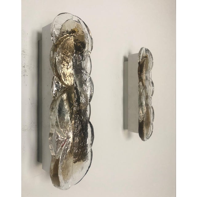Mid-Century Modern Austrian Citrus Wall Sconces in Murano Glass by J. T. Kalmar for Kalmar, 1970s, Set of 5 For Sale - Image 6 of 18