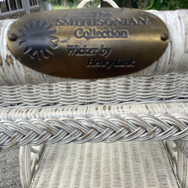 A rare and amazing find noting the age. Full wicker bar cart with removable wicker tray. Original brass plate on handle....