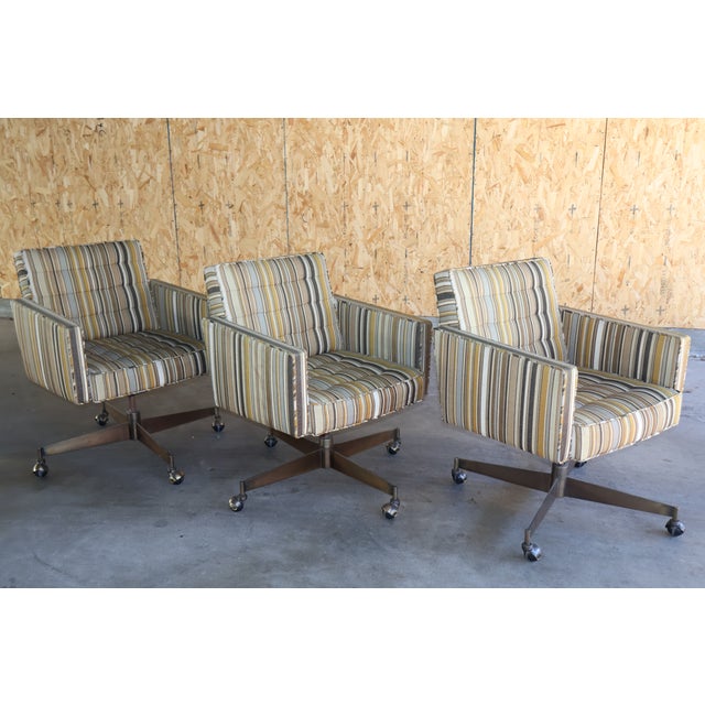 Swivel Executive Chairs by Edward Wormley for Dunbar, 1960s For Sale - Image 9 of 15