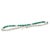 Natural emerald 3.47cts & diamond 0.63cts bracelet in 18k gold For Sale - Image 11 of 18