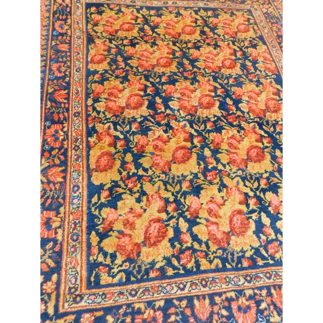 Vintage Persian Bijar Rug. 4'10"x 6'2" For Sale - Image 9 of 11