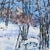 1980’s Original Impressionist Snow Scene Landscape Painting “Whose Woods Are These”Signed For Sale - Image 4 of 8