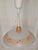 Vintage Ceiling Lamp with Glass Shade on Beechwood Mount, 1990s For Sale - Image 4 of 7