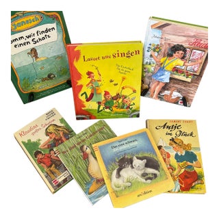 Premium Vintage German Children's Book Instant Library - 7pc For Sale