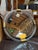 1970s Round Murano Glass and Brass Wall Mirror 1970s For Sale - Image 5 of 6