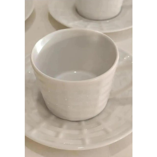 French Ralph Lauren Home Belcourt Tea Cup and Saucer Set of 4 For Sale - Image 3 of 7