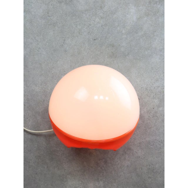 Orange Space Age Table Lamp by Makio Hasuike for Guzzini, 1970s For Sale - Image 8 of 18