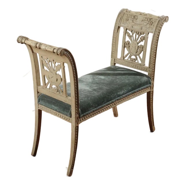 Late 18th Century French Direcotire-Empire Period Window Bench For Sale