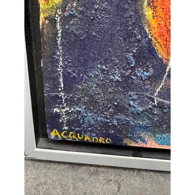 2000 - 2009 Andrew Acquadro “Moonlit Pumpkins” Original Painting, Framed For Sale - Image 5 of 12