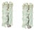 Hand-Chiseled Glass and Chrome Sconces attributed to Cristal Art, Italy, 1970s, Set of 2 For Sale
