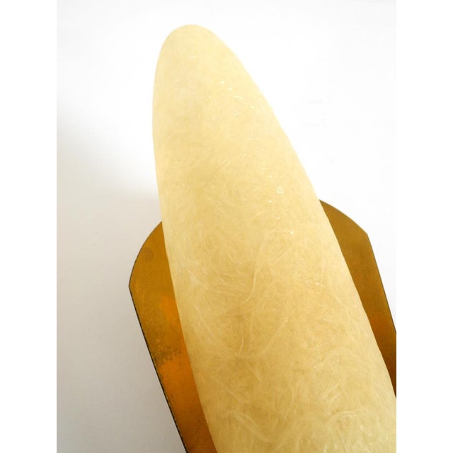 Mid-Century Modern Brass Wall Lamps with Fiberglass Shades, 1950s, Set of 2 For Sale - Image 10 of 18