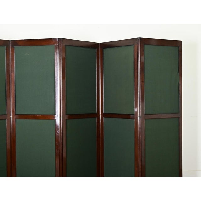 Wood English 19th Century Edwardian Folding Screen Partition For Sale - Image 7 of 12