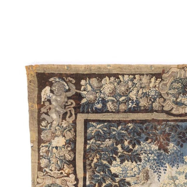 Rugs and Tapestries - Aubusson Tapestry - 17th Century (316 cm). French, 17th/18th century; in polychrome woolen yarn;...