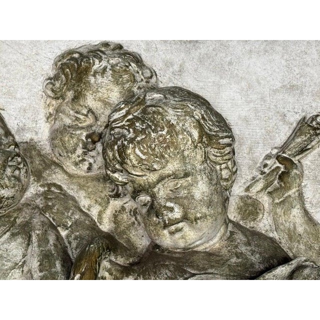 Bas-Relief Artwork of Cherubic Figures C. 1900 For Sale - Image 10 of 11