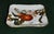 Antique Limoges France GDM Porcelain Square Dish Plate Putto Cherub Peach Fruit For Sale - Image 12 of 13