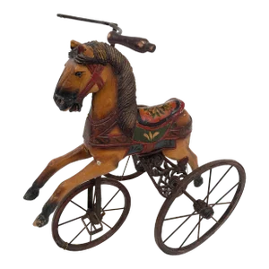 Early 1900s Antique Child's Horse Tricycle