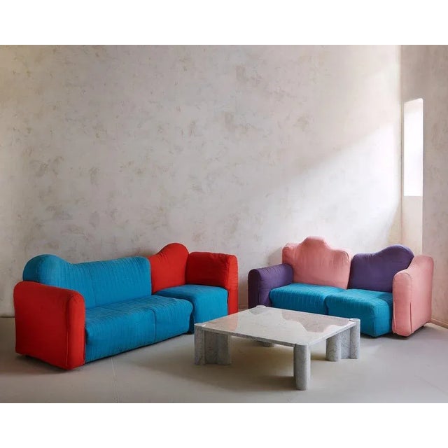 A Cannaregio sofa designed by Gaetano Pesce for Cassina in 1987. The Cannaregio sofa is composed of ten modular sections,...