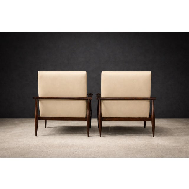 Brazilian Modern Pair of “Canoa” Armchairs in Rosewood & Leather, Liceu De Artes, 1960s For Sale - Image 12 of 14