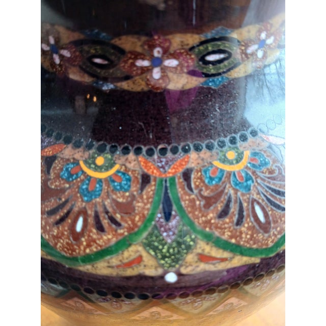 Brown 19th Century Japanese Brown Cloisonne Vase For Sale - Image 8 of 13