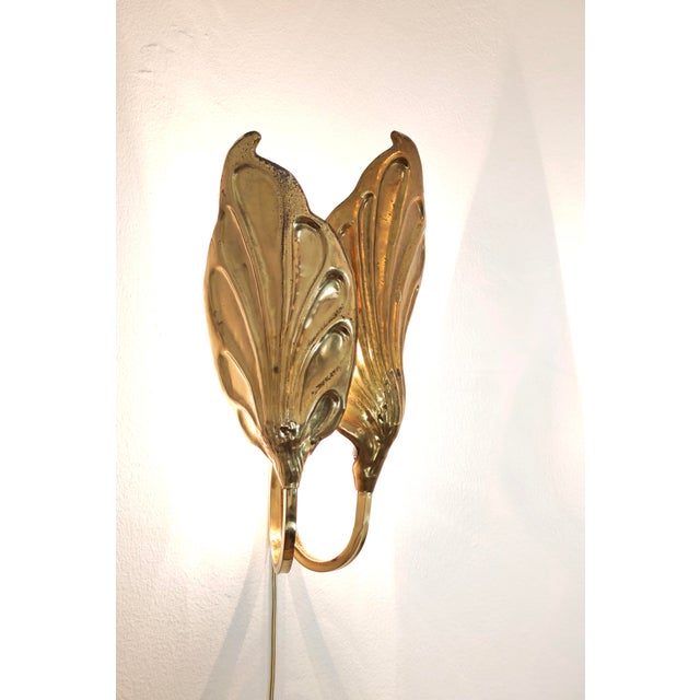Brass Wall Lamps by Tommaso Barbi for G&G Studio, Italy, 1960s, Set of 2 For Sale - Image 11 of 16