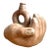 Vintage Sculptural Terracotta Vase For Sale