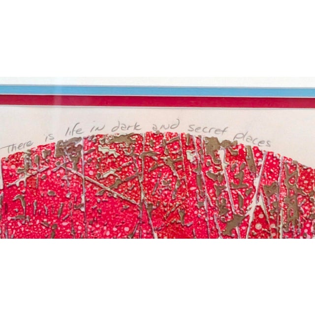 Late 20th Century Albert Sarvey Signed Limited Edition Serigraph "There Is Life in Dark and Secret Places" – Numbered 45/100 For Sale - Image 4 of 8