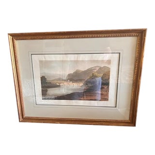 Mid 19th Century Dunkeld Landscape Lithograph - c.s. Graffman For Sale