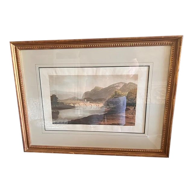 Mid 19th Century Dunkeld Landscape Lithograph - c.s. Graffman For Sale