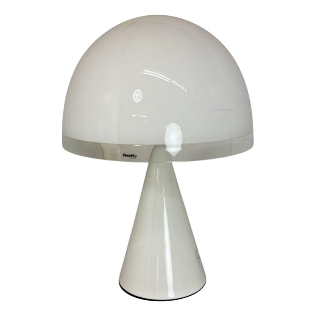 Modernist Space Age Italian Mushroom Shape Table Lamp from Guzzini, 1970s For Sale