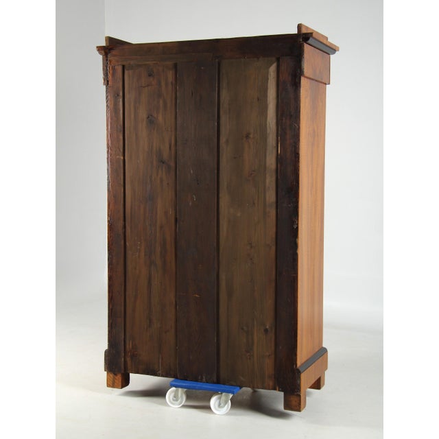 Brown Biedermeier Walnut Wardrobe, 1820s For Sale - Image 8 of 9