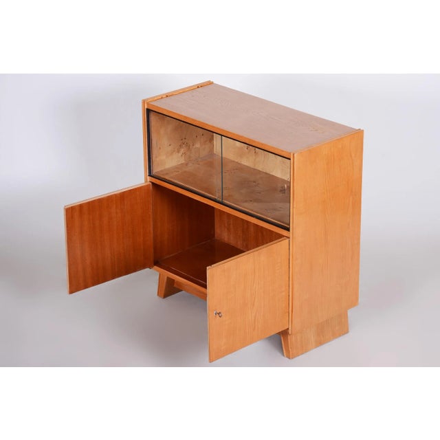 Mid-Century Modern Mid-Century Ash Bookcase attributed to Krásná Jizba, 1950s For Sale - Image 3 of 8