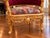 1970 French Artisan Louis XVI Gold Burgundy Sofa Set-3 Pc For Sale - Image 14 of 18