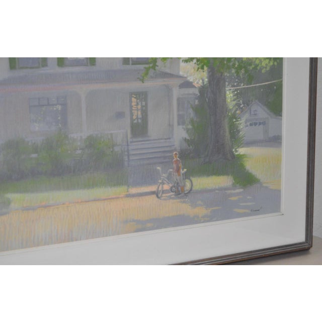 1980s Robert Sweeney Original "Summer Day" Pastel Painting c.1987 For Sale - Image 5 of 6