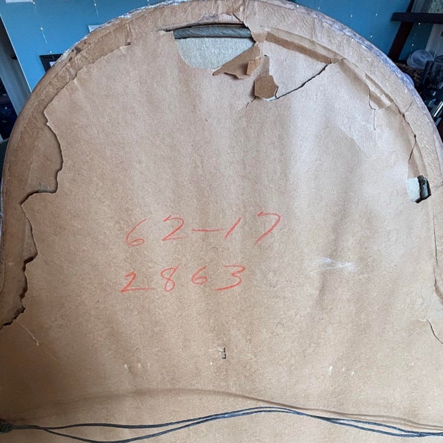 Gold Mid 20th Century Turner Manufacturing Company Scalloped, Gold, Solid Wood, Full Length Mirror For Sale - Image 8 of 9