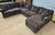 Contemporary Four-Piece Forest Green Corduroy Sectional Sofa Attributed to Arhaus For Sale - Image 3 of 8