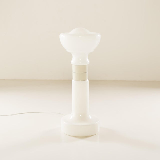 Murano glass floor lamp attributed to mazzega, made in italy in the 1970s. overall dimensions: h: 93 cm w: 36 cm d: 36 cm...