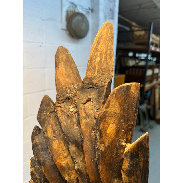 Hand-Carved Eagle & Serpent Wood Sculpture For Sale - Image 15 of 17