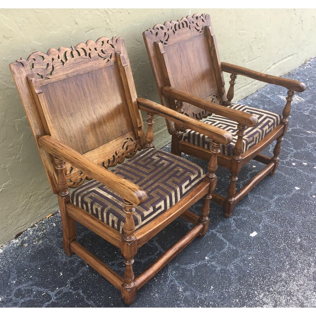 19th Century Convertible Pair of Monk's Chair or End Table, Foldable Armchair For Sale - Image 16 of 18