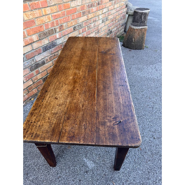 This is an 18th Century French Coffee Table. The top is walnut and it truly shows its walnut color patina and beauty....