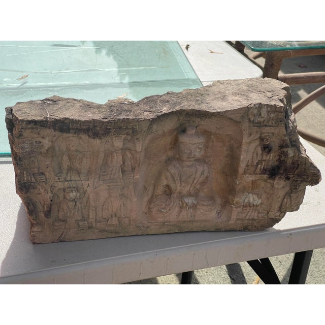 Stone 18th Century Stone Carved Chinese Temple Section For Sale - Image 7 of 7