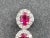 3.31 Ct Natural Burma Ruby & Diamond Earrings - 2 Pieces For Sale In Chicago - Image 6 of 9